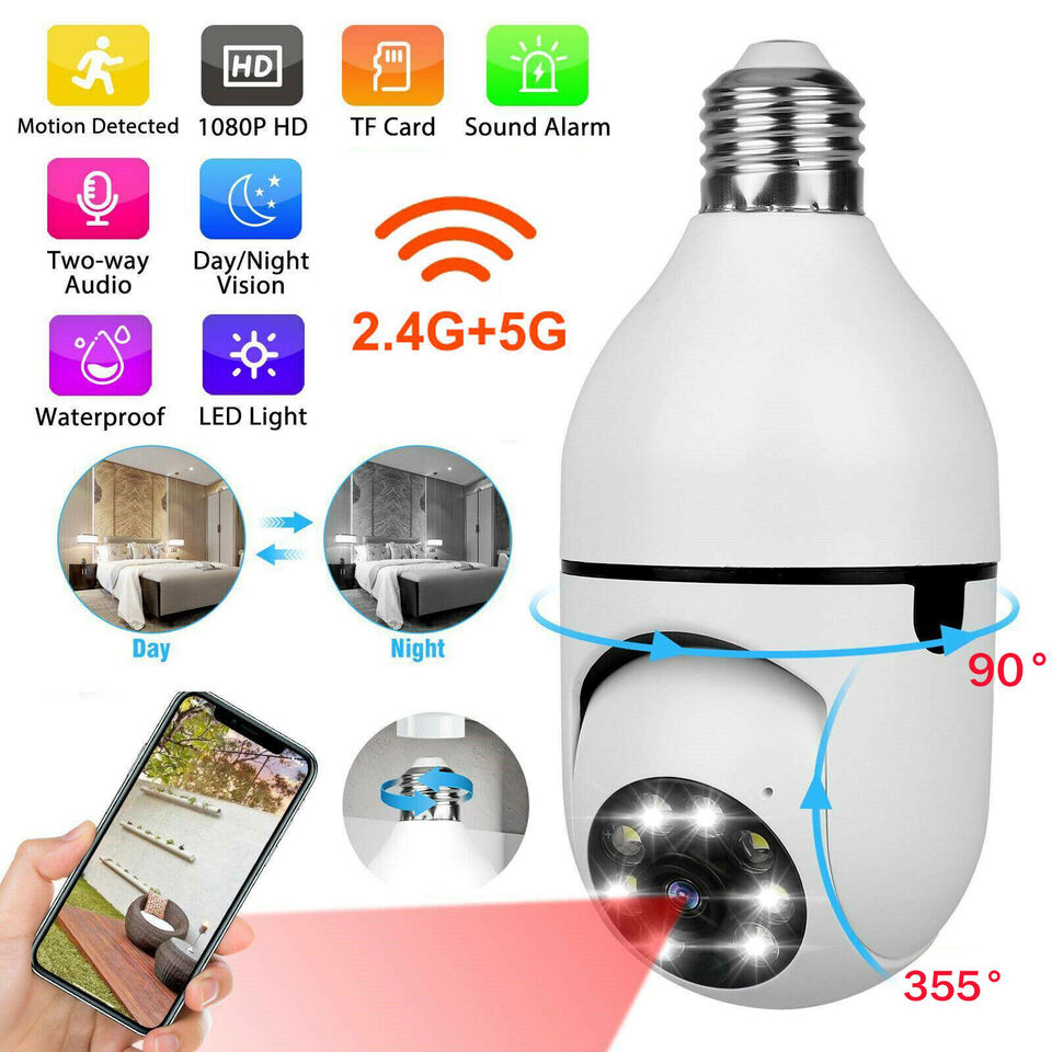 360 Degree Bulb Security Camera
