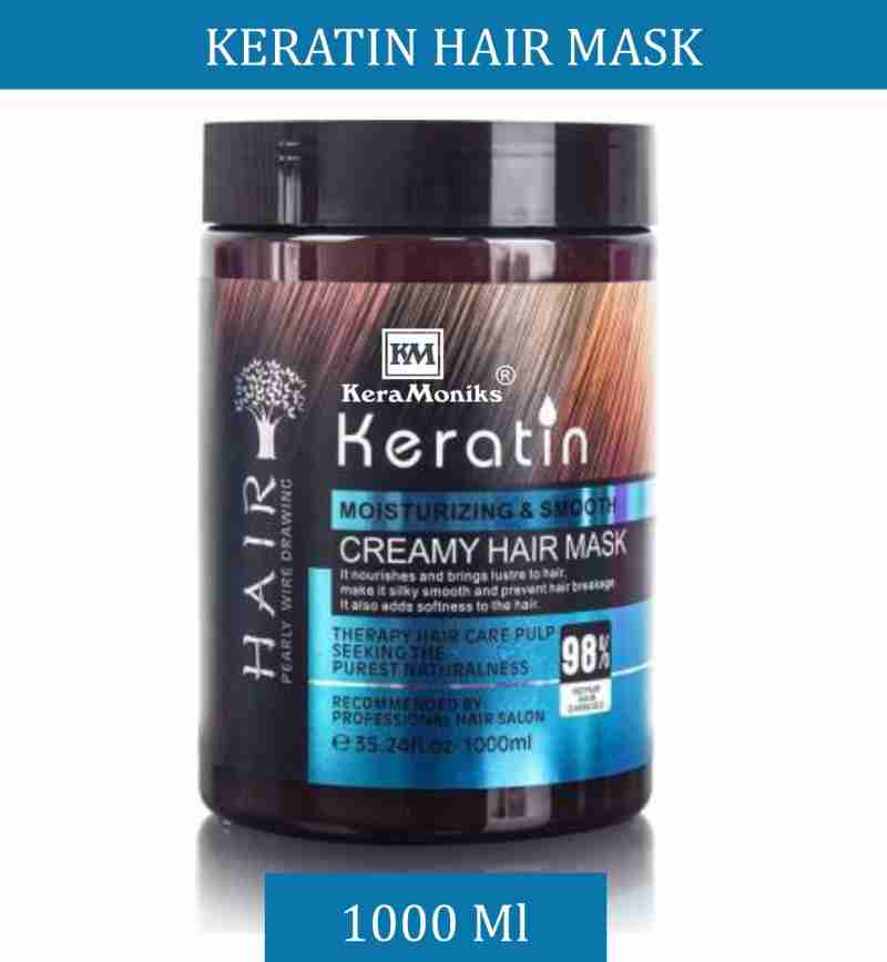 Keratin Hair Care Smooth Creamy Hair Treatment Mask 1000ml.