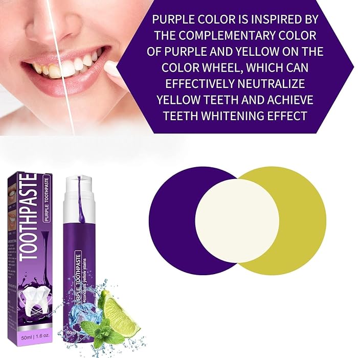 Purple Teeth Whitening Toothpaste