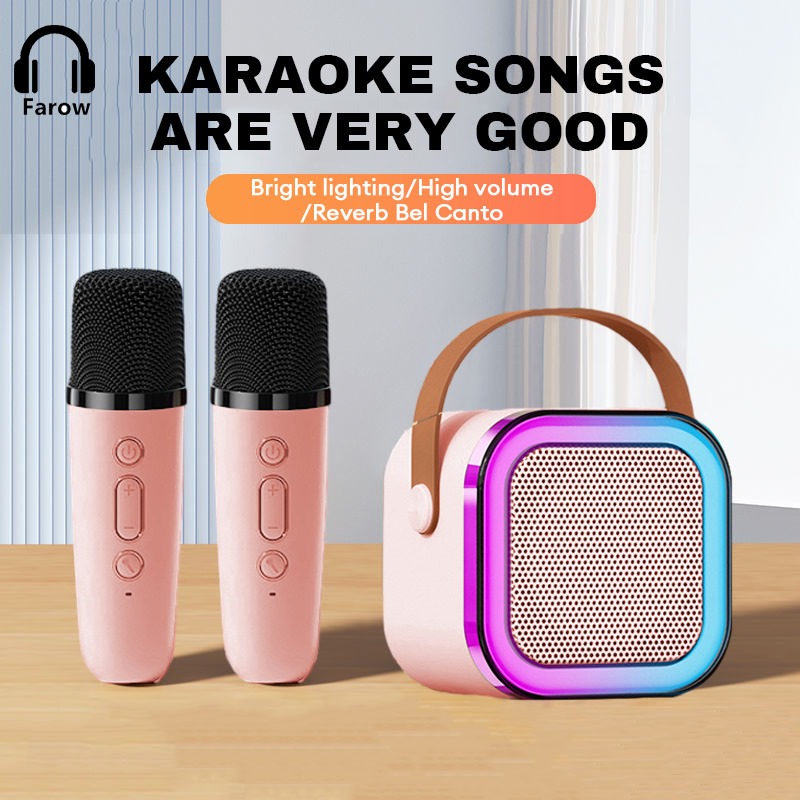 K12 Wireless Microphone Bluetooth Speaker with DUAL Mic
